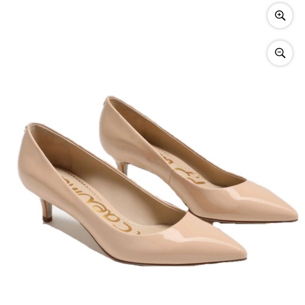 Sam Edelman Nude Patent Leather Heels